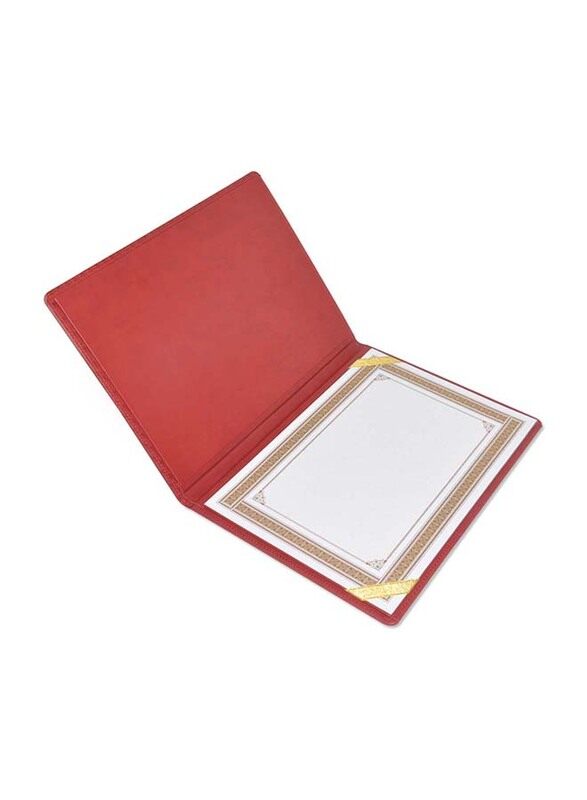 

FIS Italian PU 1 Side Padded Cover Certificate Folder, A4 Size, FSCLCHPUMRD3, Maroon