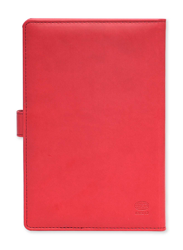 FIS 2024 Arabic/English Diary, 384 Sheets, 70 GSM, A5 Size, FSDI83AE24D12N, Red