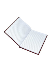 FIS Offset White Paper Notebook with Bonded Leather, 196 Pages, 70 GSM, A5 Size, FSNB1SA5WHBL, Maroon