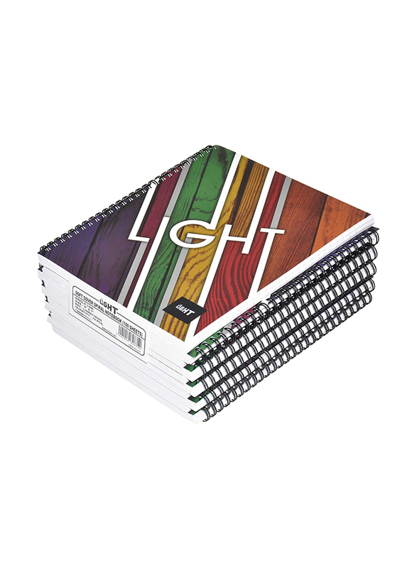 

FIS Light Soft Cover Spiral Single Line Notebook Set, 100 Sheets, 9X7 inch, 10 Pieces, LINB971603S, Multicolour