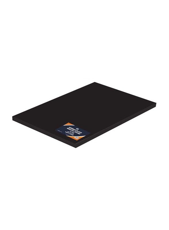 FIS Bristol Board, 100 Pieces, 230 GSM, 50 x 70cm, FSBI235070BK, Brilliant Black