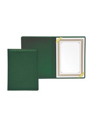 FIS Executive Italian PU Certificate Folders with A4 Certificate and Gift Box, FSCLCHPUGRD2, Green