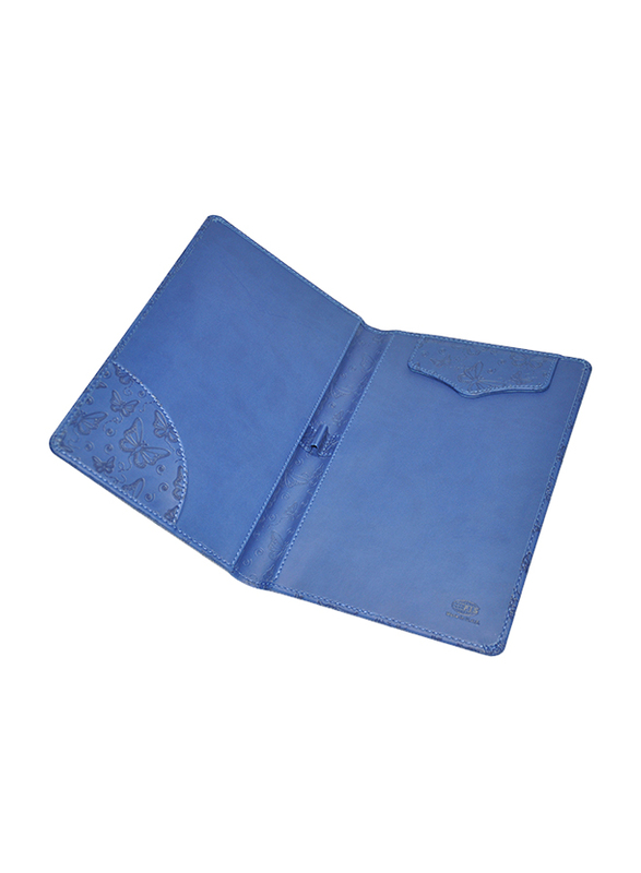 FIS Executive Italian PU Bill Folder with Magnet Flap, 150 x 245mm, FSCLBFBLD6, Blue