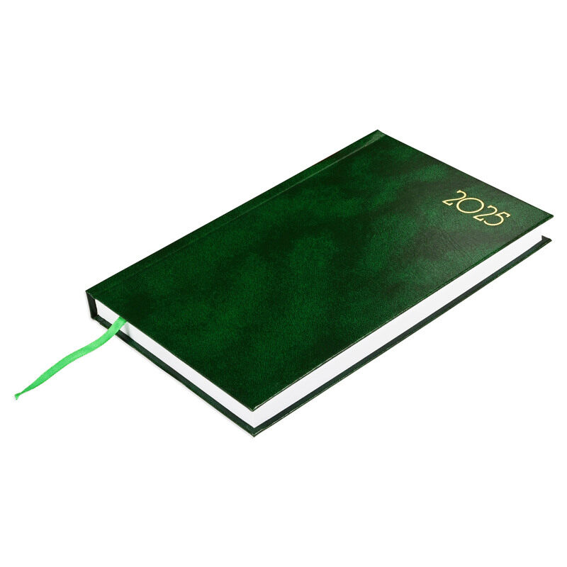 

FIS 2025 Diary, Hard Cover Vinyl Material, A5 Size(14.8x21cm), French, Green Color-FSDI29FR25GR