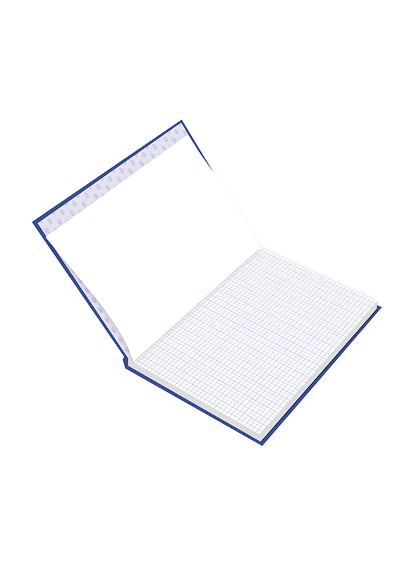 FIS Manuscript Notebook, 5mm Square Line, 3 Quire, 144 Sheets, F/S 210 X 330mm, FSMNFS3Q5MM, Blue