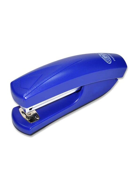 

FIS Medium Plastic Body Stapler With Non-Slip Rubber Base Pad, 31 x 55 mm, FSSF5569, Blue