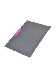 Durable 230408 Dura Swing Clip Folder with Pink Clip, 30 Sheets, A4 Size, 5 Piece, Anthracite Grey