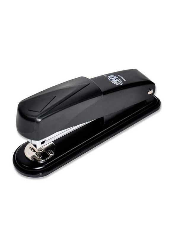 FIS Medium Metal Body Stapler With Non-Slip Rubber Base Pad, 38 x 54 mm, FSSF5589, Black