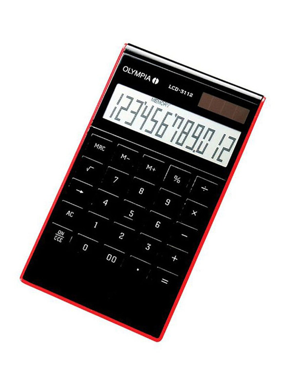 

Olympia 12-Digit Desktop Calculator, OLCA941911001, Black/Red