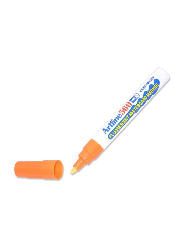 آرتلاين طقم أقلام ماركر رفيع للسبورة البيضاء مكون من 12 قطعة ، 4.0 ملم برتقالي
