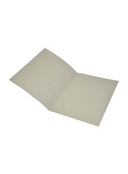 FIS Kendal Manila Square Cut Folders without Fastener, 225GSM, A4 Size, 100 Pieces, FSFF9A4KGY, Grey