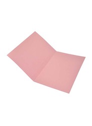 FIS 50-Piece O-Fastener Square Cut Folder Set, 320GSM, F/S Size, FSFF7PI, Pink