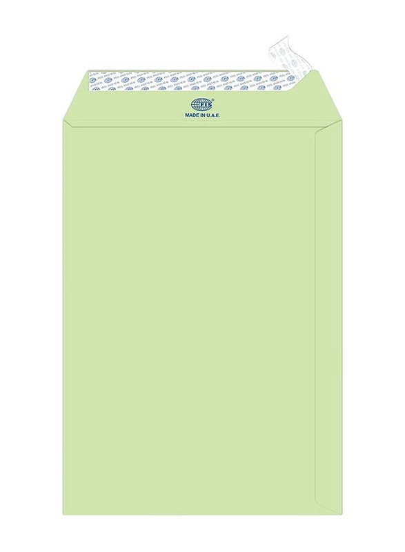 FIS Colour Peel & Seal Envelopes, 50-Piece, 80 GSM, 10 x 7-Inch, Pastel Green