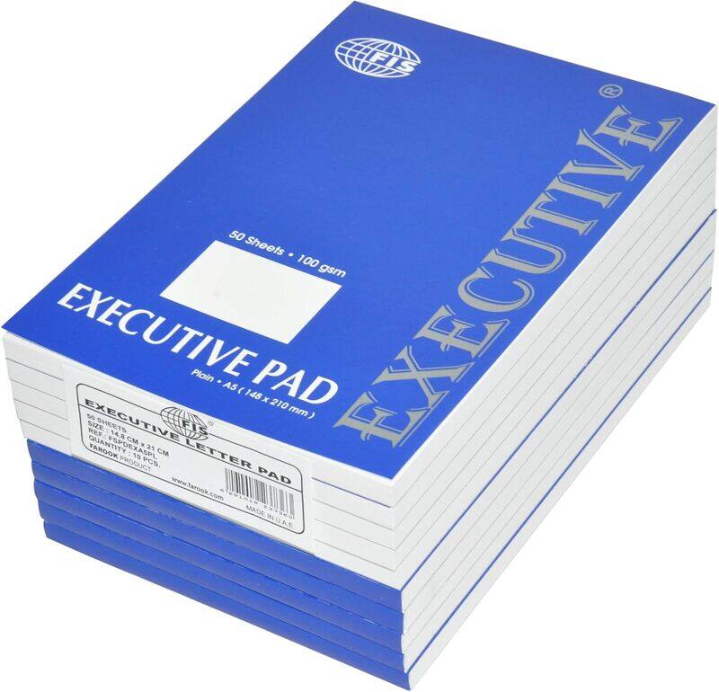 

FIS Executive Writing Pad, A5 Size, 50-Sheets, FSPDEXA5PL, Blue