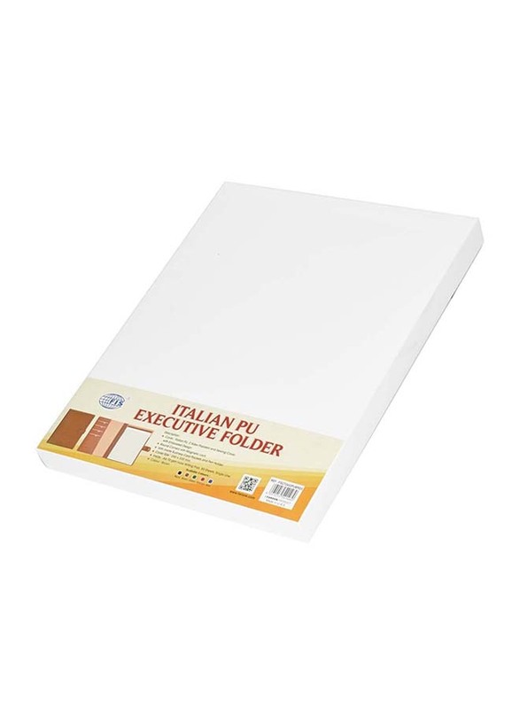 FIS Italian PU Executive Folder with Writing Pad, 24 x 32 cm, FSGT2432PUBRD3, Brown