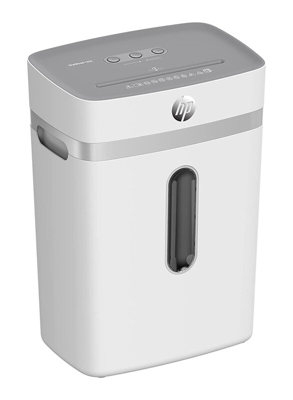 

HP 2802 OneShred 12-Sheet Cross Cut Shredder, 23 Liter Bin, OLSR2802, White