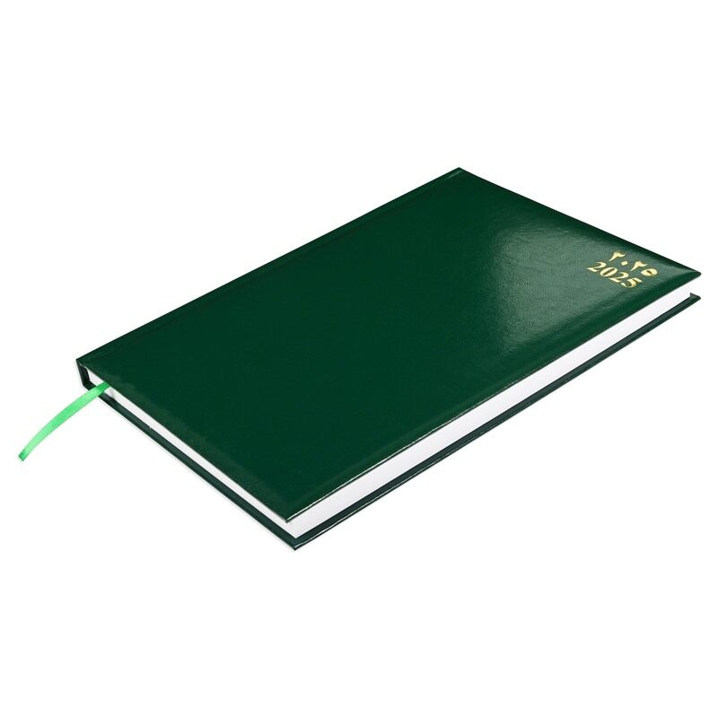 

FIS 2025 Diary, 1 Side Padded Vinyl Material, A4 Size(21x29.7cm), Arabic & English, Green Color-FSDI42AEN25GR