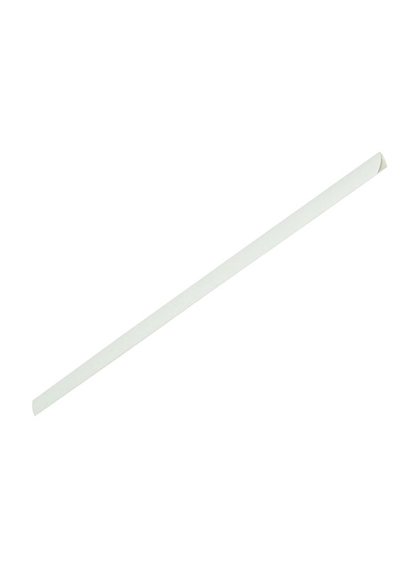 

FIS Plastic Sliding Bar with 30 Sheets Capacity, 3mm, 100 Pieces, FSPG03-WH, White