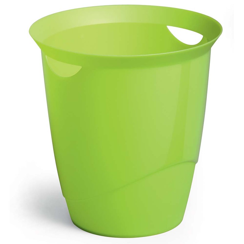 Durable Trend Waste Basket, Opaque Green
