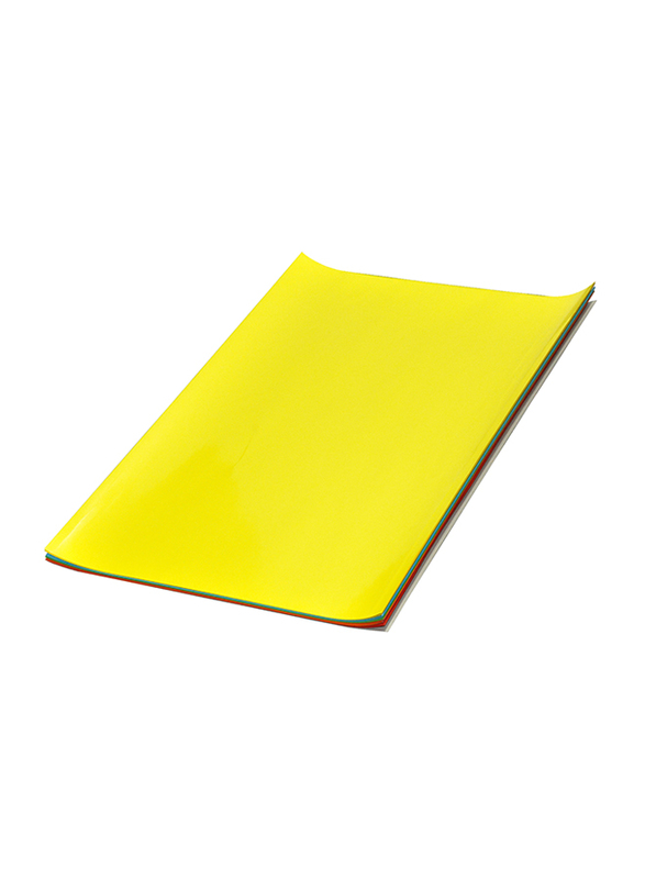 FIS Neon Laminated Paper, 50 Sheets, 80 GSM, FSPA3449N5C, Multicolour