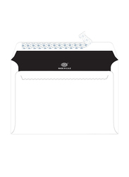 FIS Peel & Seal Envelope with Inner Print, 100GSM, 162 x 229mm, 25 Pieces, FSWE1026PSIBK25, Black/White