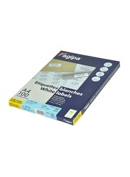 Agipa Multipurpose Label, 52.5 x 21.2mm, 5600 Labels, 100 Sheets, A4 Size, APLA101115, White