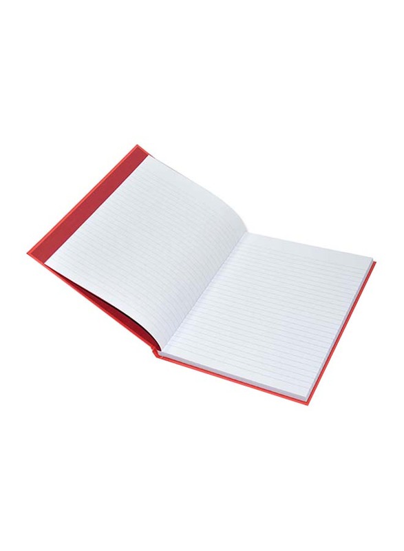 FIS Neon Hard Cover Single Line Notebook Set, 10 x 8 inch, 5 Piece x 100 Sheets, FSNB108N250, Red