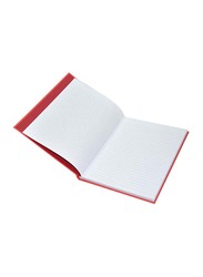 FIS Neon Hard Cover Single Line Notebook Set, 10 x 8 inch, 5 Piece x 100 Sheets, FSNB108N250, Red