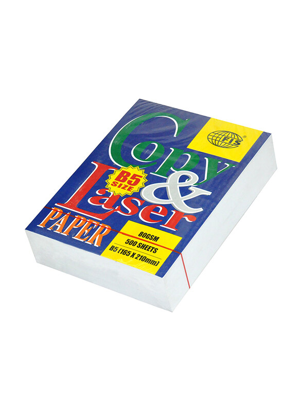 

FIS Copy & Laser Photocopy Paper, 500 Sheets, 80 GSM, B5 Size
