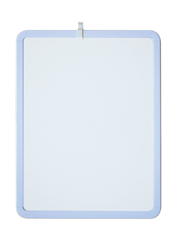FIS Magnetic White Board with Plastic Frame Stands, Multicolour