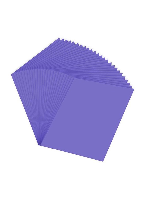 Folia Photo 25-Piece Mounting Board Rough Surface 220gsm, FOCH62221/25/32, Violet Purple