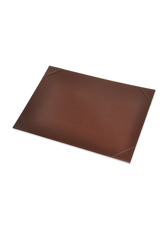 FIS Executive PU Desk Blotter, Dark Brown