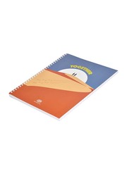 FIS Spiral Soft Cover Single Line Notebook Set, 10 x 8 inch, 10 Piece x 100 Sheets, FSNB1081906S, Multicolour