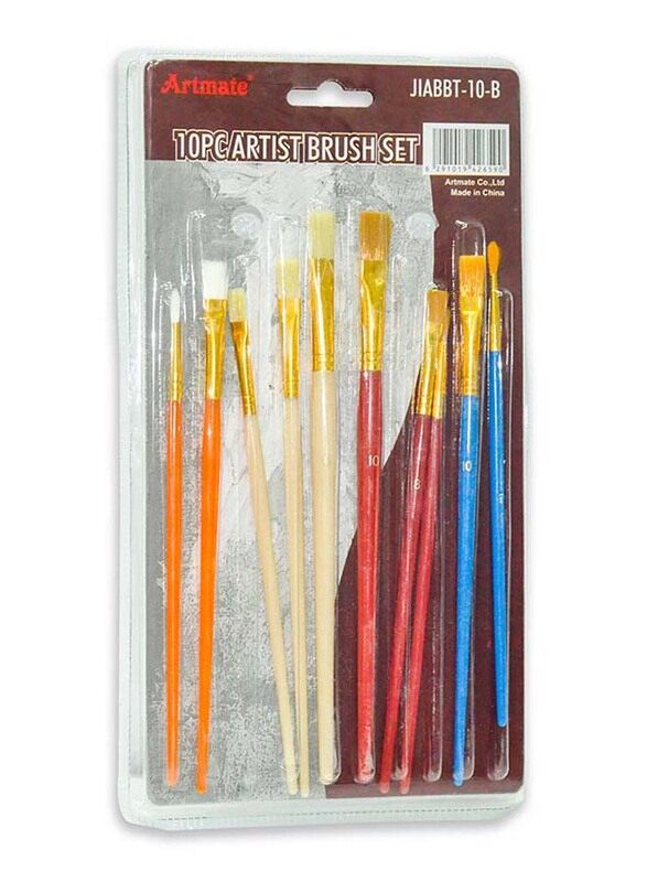 

Artmate Artist Brushes, 10 Pieces, Multicolour