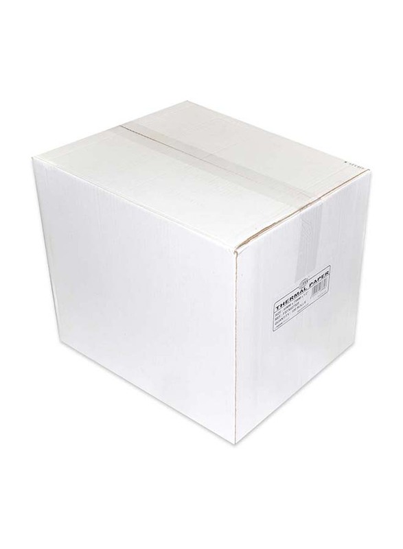FIS Thermal Paper Roll Box, 60mm x 75mm x 1/2 inch, 100 Pieces, FSFX607505, White