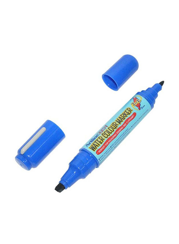 Artline 12-Piece Twin Water Colour Marker, ARMK325BL, Blue