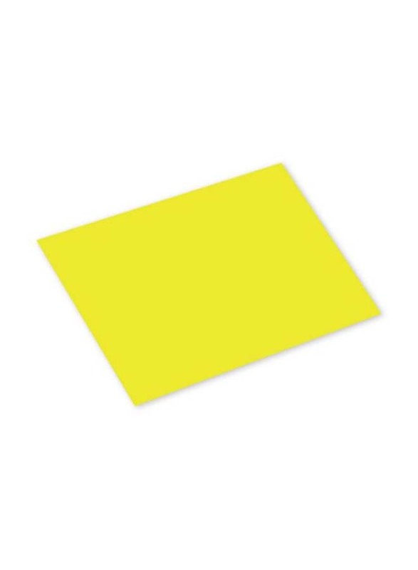 FIS Cyber Colored Cards, 100 Piece, 160GSM, 70 x 100cm, FSCH16070100CY, Cyber Yellow