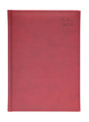 FIS 2024 Arabic/English Golden Diary, 384 Sheets, 70 GSM, A5 Size, FSDI26AEG24MR, Maroon