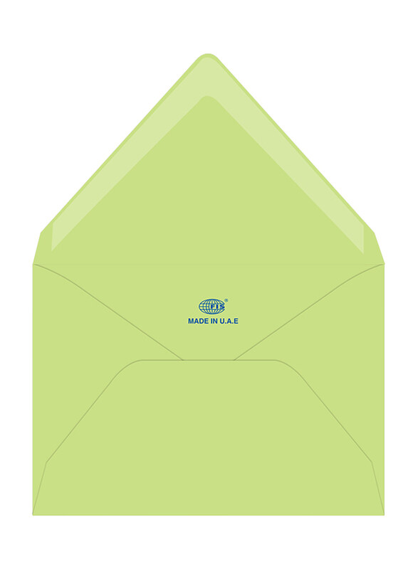 

FIS Executive Envelopes Glued, 5.35 x 8 inch, 50 Pieces, Green