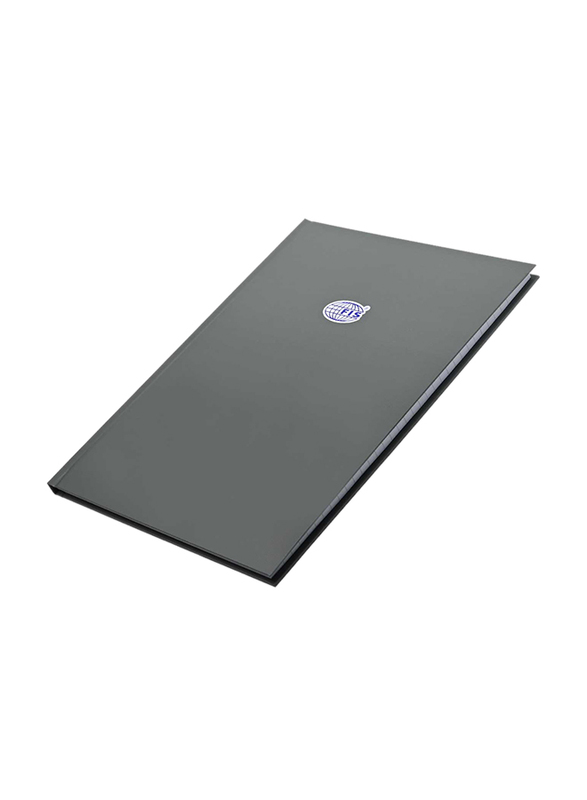 FIS Hard Cover Single Line Notebook, 5 x 100 Sheets, A4 Size, FSNBA4SL100AGR, Alpine Green