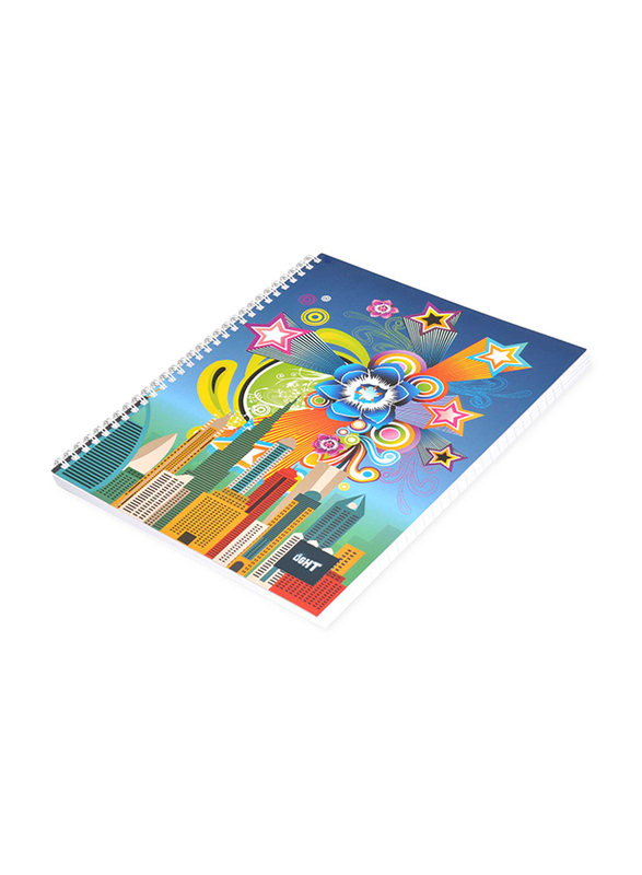 Light Spiral Soft Cover Notebook, 100 Sheets, 10 Piece, LINB1081608S, Multicolour