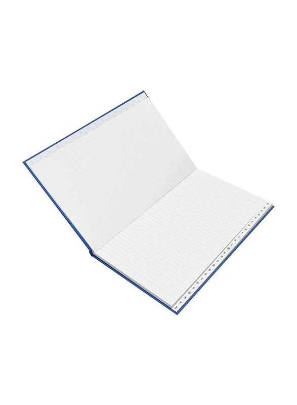 FIS Manuscript Notebook with Spiral Binding, 8mm Single Ruled, 4 Quire, 192 Sheets, F/S 210 X 330mm, FSMNFS4QIE, Blue