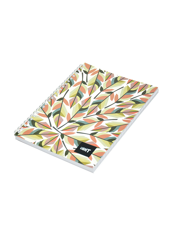 Light Spiral Soft Cover Notebook, 100 Sheets, 10 Piece, LINB1081807S, Multicolour