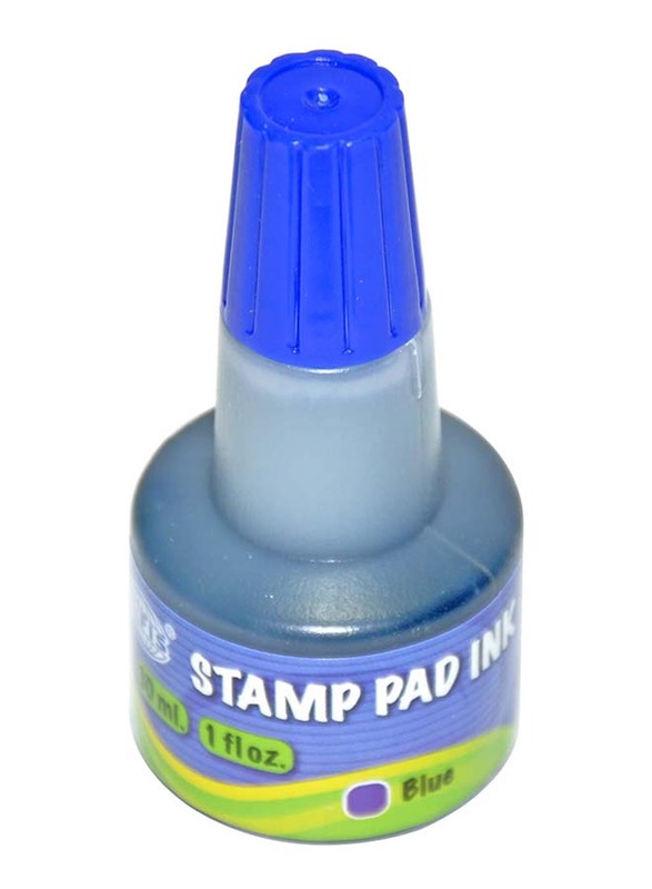 FIS Stamp Pad Ink, 12 Pieces, FSIK030BL, Blue
