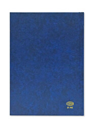 FIS 2024 Arabic/English Vinyl Hard Cover Diary, 384 Sheets, 60 GSM, A5 Size, FSDI21AE24BL, Blue