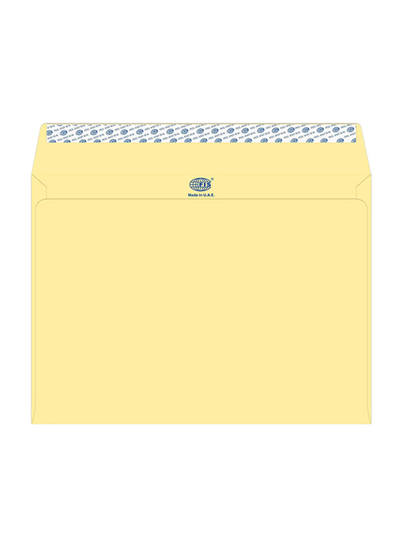 FIS Executive Laid Paper Envelopes Peel & Seal, 12 x 9 Inch, 50 Pieces, Cream