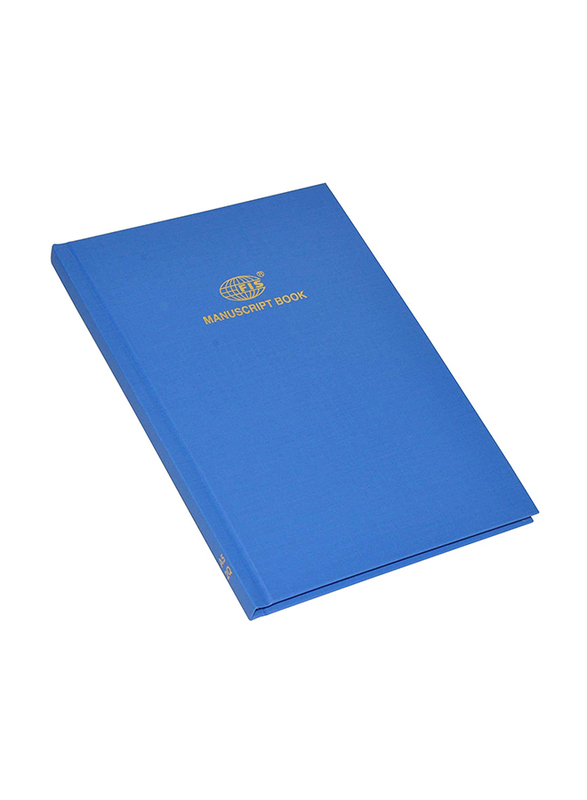 FIS Manuscript Book Set, 8mm Single Ruled, 2 Quire, 5 x 96 Sheets, A5 Size, FSMNA52Q, Blue
