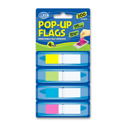 FIS Pop-Up Flag Index, 24 Pieces, 200 Flags, FSPO1302, Multicolour