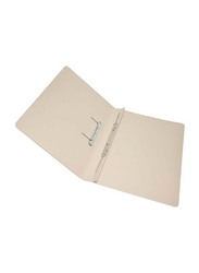 FIS Transfer File Set with Fastener, English, 320GSM, F/S Size, 50 Pieces, FSFF4EBF, Buff Beige