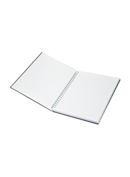 Light 5-Piece Spiral Hard Cover Notebook, Single Line, 10 x 8 inch, 100 Sheets, LINBS1081806, Dark Grey